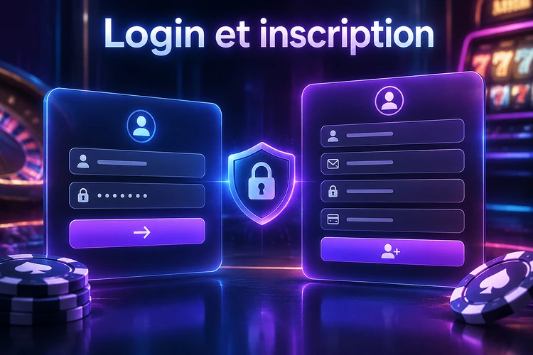 Login et inscription: deux parcours distincts