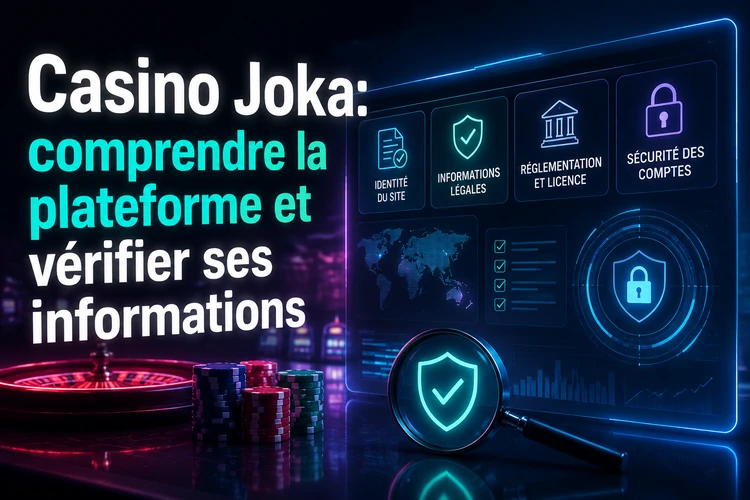 Casino Joka: comprendre la plateforme et vérifier ses informations