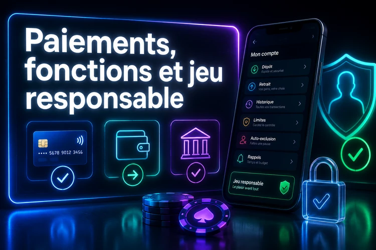 Paiements, fonctions et jeu responsable